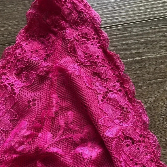 Fox And Royal Plus Size Bralette Wireless Hot Pink Bra Size Large/ 20 - Picture 4 of 11